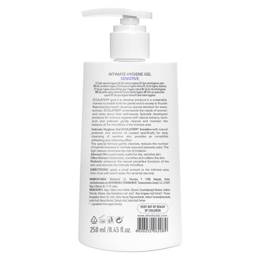 Gel limpiador Íntimo Sensible